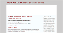 Desktop Screenshot of lookupthatnumber.co.uk